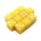 Dice D6 12 mm 10pcs. Yellow - photo 25738