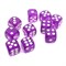Dice D6 12 mm 10pcs. Purple Transparent - photo 25745