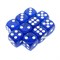 Dice D6 12 mm 10pcs. Blue Transparent - photo 25746