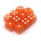 Dice D6 12 mm 10pcs. Orange Transparent - photo 25752
