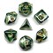 7-Piece RPG Dice Set — Green Marbled - photo 25764