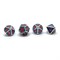 7-Piece Metal RPG Dice Set — Blue Stained Glass - photo 25774