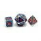 7-Piece Metal RPG Dice Set — Blue Stained Glass - photo 25775