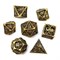 7-Piece Metal RPG Dice Set — Deep Bronze - photo 25776