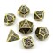 7-Piece Metal RPG Dice Set — Dark Stained Glass - photo 25789