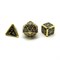 7-Piece Metal RPG Dice Set — Dark Stained Glass - photo 25792