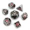 7-Piece Metal RPG Dice Set — Dark Stained Glass - photo 25804