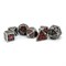 7-Piece Metal RPG Dice Set — Dark Stained Glass - photo 25805
