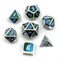 7-Piece Metal RPG Dice Set — Silver Trail - photo 25817