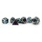7-Piece Metal RPG Dice Set — Silver Trail - photo 25818