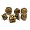 7-Piece Metal RPG Dice Set — Bronze Gears - photo 25826