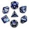 7-Piece RPG Dice Set — Silver Vein - photo 25828