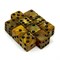 Dice Set D6 Marbled Liquid Gold 16 mm with Square Corners (10 pcs.) - photo 25843