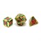 7-Piece Metal RPG Dice Set — Spring Stained Glass - photo 25860