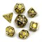 7-Piece Metal RPG Dice Set — Gilded Stained Glass - photo 25872
