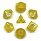 7-Piece RPG Dice Set — Yellow Citrus - photo 25884