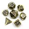 7-Piece Metal RPG Dice Set — Dark Stained Glass - photo 25885