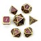 7-Piece Metal RPG Dice Set — Rich Burgundy - photo 25898