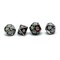 7-Piece Metal RPG Dice Set — Black-White Stained Glass - photo 25923