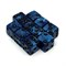 Dice Set D6 Marbled Blue Depth 16 mm with Square Corners (10 pcs.) - photo 25927