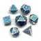7-Piece Metal RPG Dice Set — Azure Stained Glass - photo 25931