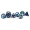 7-Piece Metal RPG Dice Set — Azure Stained Glass - photo 25932