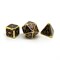 7-Piece Metal RPG Dice Set — Burgundy Stained Glass - photo 25950