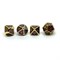 7-Piece Metal RPG Dice Set — Burgundy Stained Glass - photo 25951