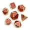 7-Piece Metal RPG Dice Set — Red Stained Glass - photo 25958