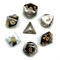 7-Piece RPG Dice Set — Black Marble - photo 25964