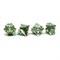 7-Piece Metal RPG Dice Set — Silver Malachite - photo 25972