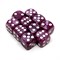 Dice Set D6 Pearlescent Dark Pink 16 mm with Rounded Corners (10 pcs.) - photo 25995