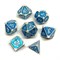 7-Piece Metal RPG Dice Set — Azure Dragon - photo 26157