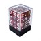Dice Set 36 pcs. D6 Red Dark Pearlescent 12 mm - photo 26468