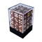 Dice Set 36 pcs. D6 Brown Pearlescent 12 mm - photo 26471