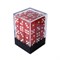 Dice Set 36 pcs. D6 Red Pearlescent 12 mm - photo 26474