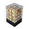 Dice Set 36 pcs. D6 Brown Light Pearlescent 12 mm - photo 26475