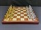 Gift Chess Set 39×39 cm "Blitz Silver/Gold" with Weighted Pieces / Board Game - photo 28465