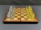 Gift Chess Set 29×29 cm "Gambit Silver/Gold" with Weighted Pieces / Board Game - photo 28479