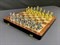 Gift Chess Set 29×29 cm "Gambit Silver/Gold" with Weighted Pieces / Board Game - photo 28480