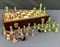 Gift Chess Set 29×29 cm "Gambit Bronze/Copper" with Weighted Pieces / Board Game - photo 28486