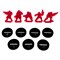 Set Camouflage Silhouettes S2 (5 pcs.) for Infinity (Red) OW - photo 28698