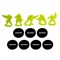 Set Camouflage Silhouettes S2 (5 pcs.) for Infinity (Green) OW - photo 28714