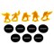 Set Camouflage Silhouettes S2 (5 pcs.) for Infinity (Orange) OW - photo 28726
