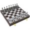 Gift Chess Set "Luxury" Silver and Blackened Metal 30×30 cm / Board Game - photo 28910