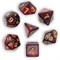7-Piece RPG Dice Set — Space Red-Black - photo 29099