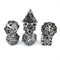 7-Piece Metal RPG Dice Set — Nickel Compass - photo 29370