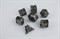 7-Piece Metal RPG Dice Set — Nickel Compass - photo 29371
