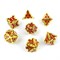 7-Piece Metal RPG Dice Set — Ruby Gold - photo 29401