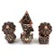 7-Piece Metal RPG Dice Set — Steampunk Bronze - photo 29455